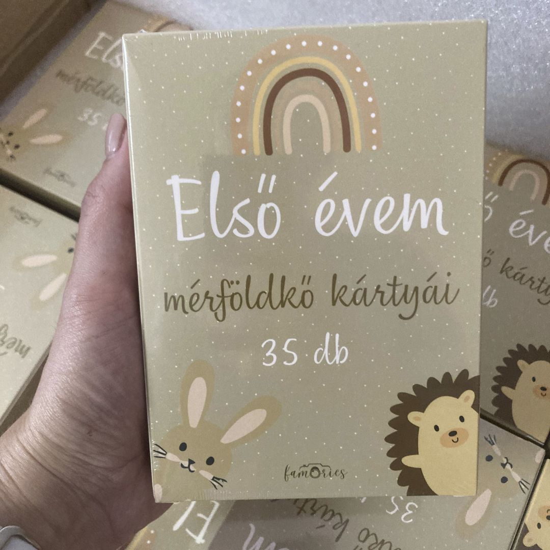 Első Évem Mérföldkő Kártyái - Prémium Baba Mérföldkő kártyacsomag